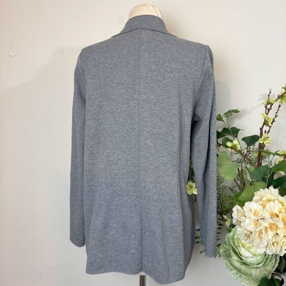 J. JILL relaxed heather grey blazer| medium - Picture 6 of 11